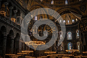 Exploring the Magnificent Interior of Hagia Sophia in Istanbul, Turkey