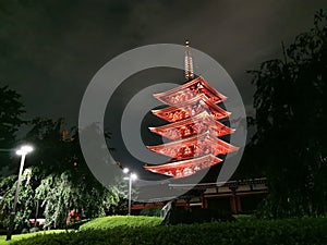 Exploring Sensoji Temple after the dark