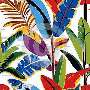 Exploring timeless patterns in tropical plant design for a vibrant landscape aesthetic photo