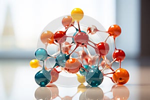 Exploring the World of Molecules Close Up. AI Generated