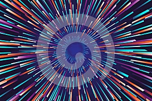 EXPLOSION ABSTRACT BACKGROUND. FUTURISTIC MODERN ILLUSTRATION VECTOR