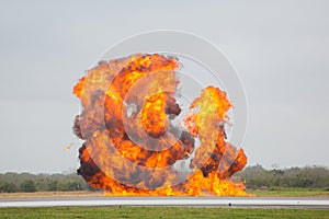 Explosion at airport photo