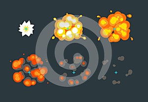 Explosion animation for game