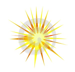 Explosion, blast symbol element vector illustration