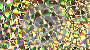 Explosion Of CD-DVD Discs