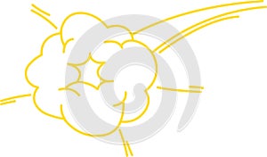 Explosion Cloud Lined Doodle