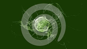 Explosion - 3D rendering. Abstract illustration, computer generated image CGI