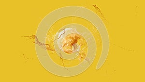 Explosion - 3D rendering. Abstract illustration, computer generated image CGI