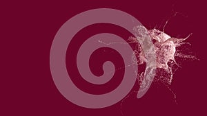 Explosion - 3D rendering. Abstract illustration, computer generated image CGI