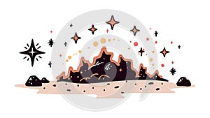 Explosion Disaster Smoke Effect, vector design Generative AI