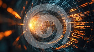 explosion exploding data tunnel