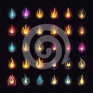 explosion game fire flame ai generated