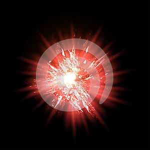 Explosion grunge background