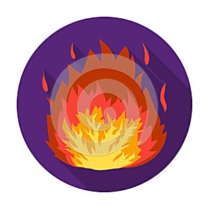Explosion icon in flat style isolated on white background. Explosions symbol stock vector illustration.