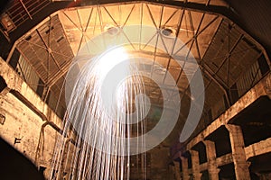 Explosion in the old hall