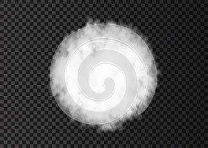 Explosion  smoke spiral  track isolated on transparent background