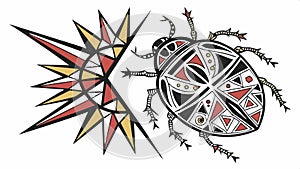Explosion starburst design, dynamic and abstract background element vector design Generative AI