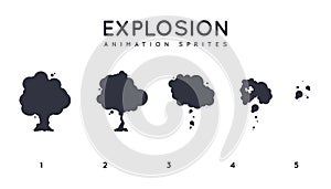Explosion Storyboard Sprite Set for Animation.