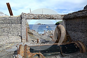 After explosion of volcano