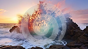 explosion water blast