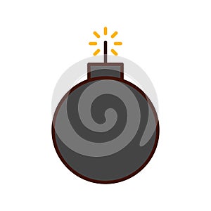 explosive boom isolated icon