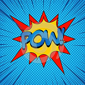 Explosive bright comic template