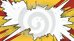 Explosive Comic Background With Bold Colors And Rough Edges