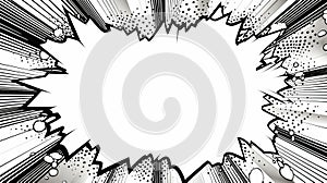 Explosive Comic Comics Effect Splash Background Illustration