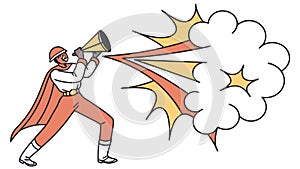 Explosive Comic Sound Effect, Dynamic Burst, vector design Generative AI