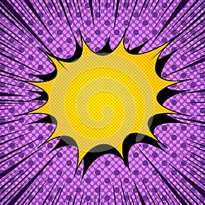 Explosive comic template