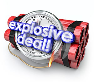Explosive Deals Bomb Dynamite Special Sale Clearance Price photo