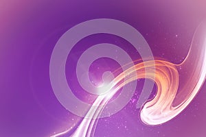 Explosive energy on purple background with lens flare