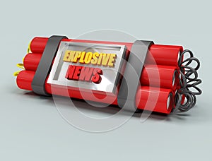 Explosive news photo