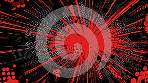 Explosive red comic book background
