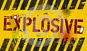 Explosive warning photo