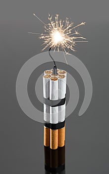Explosives from cigarettes photo