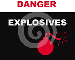 Explosives symbol photo