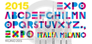 Expo 2015 font photo