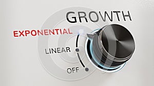 Exponential Growth Knob Linear / Off