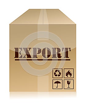Export box illustration design