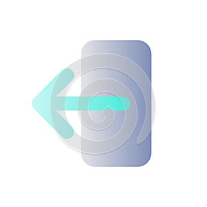 Export data flat gradient color ui icon