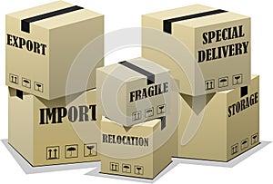 Export import boxes