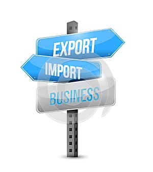 Export import business sign illustration design