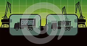 Export import signs,symbols