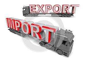 Export import trade concept