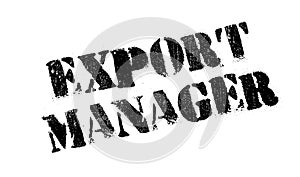 Export Manager rubber stamp