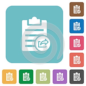 Export note flat icons