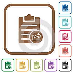 Export note simple icons