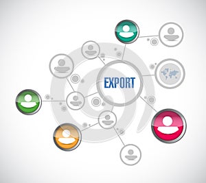 export people network illustration