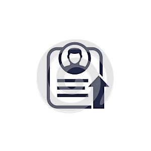 export personal data icon, vector